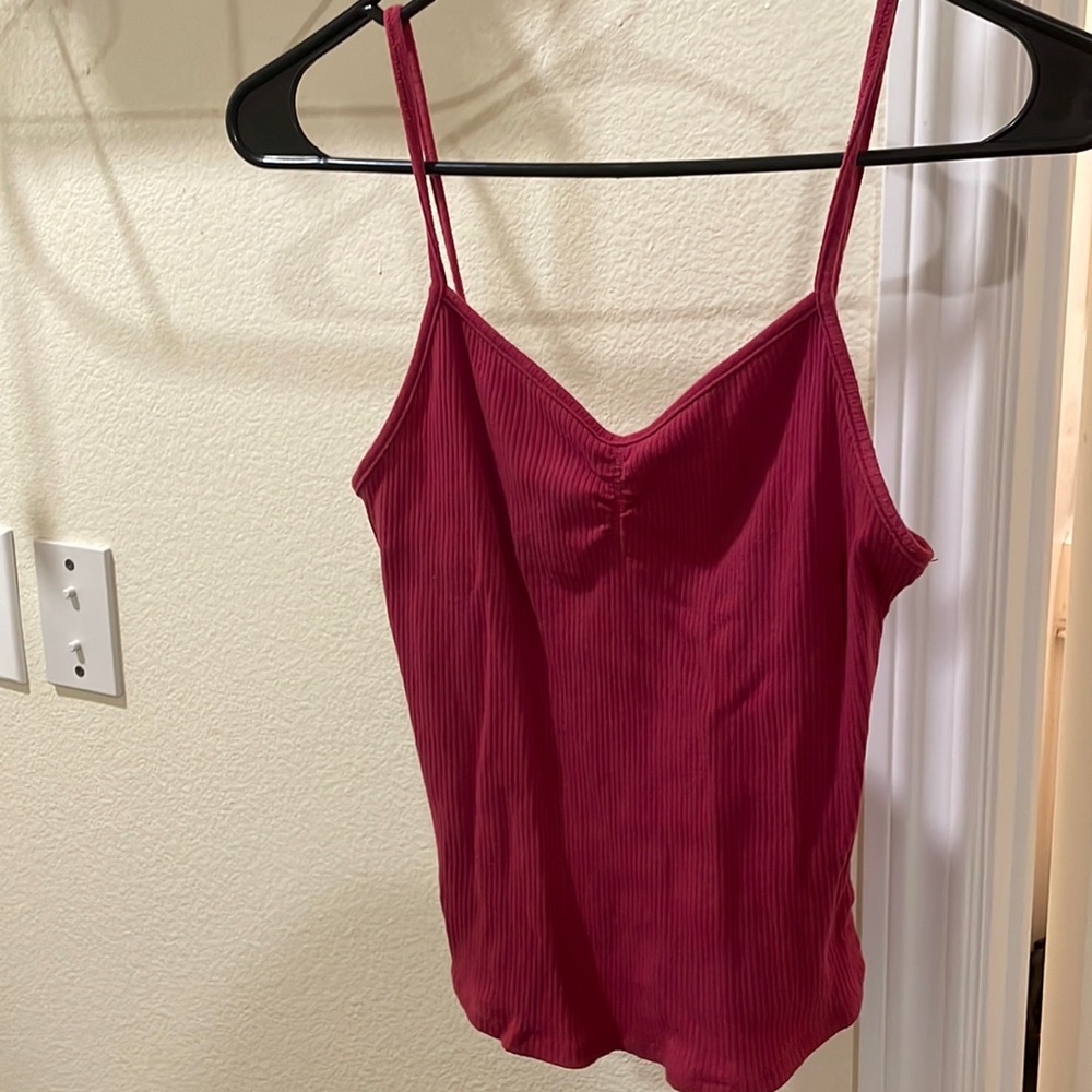 Active USA Cute Pink/Maroon tank top